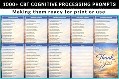 Cognitive Processing Prompts for CBT - CraftNest - Digital Crafting and Art