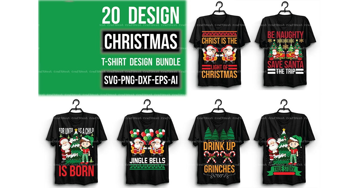 Christmas T-Shirt Design SVG Bundle 8
