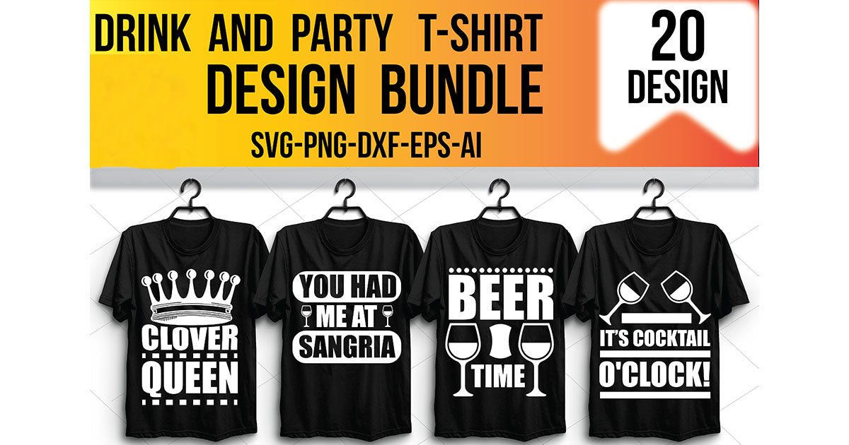 Drink And Party SVG Bundle 1 - CraftNest - Digital Crafting and Art