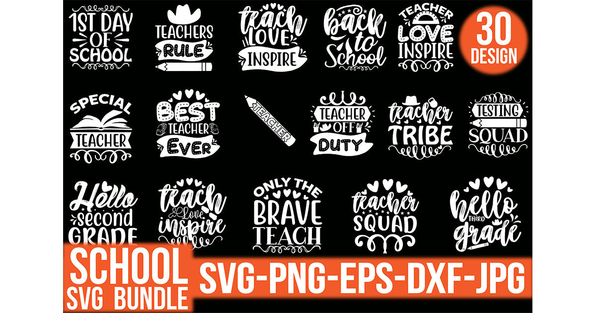 School SVG Bundle 6 - CraftNest - Digital Crafting and Art