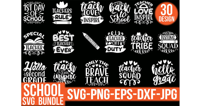 School SVG Bundle 6 - CraftNest - Digital Crafting and Art