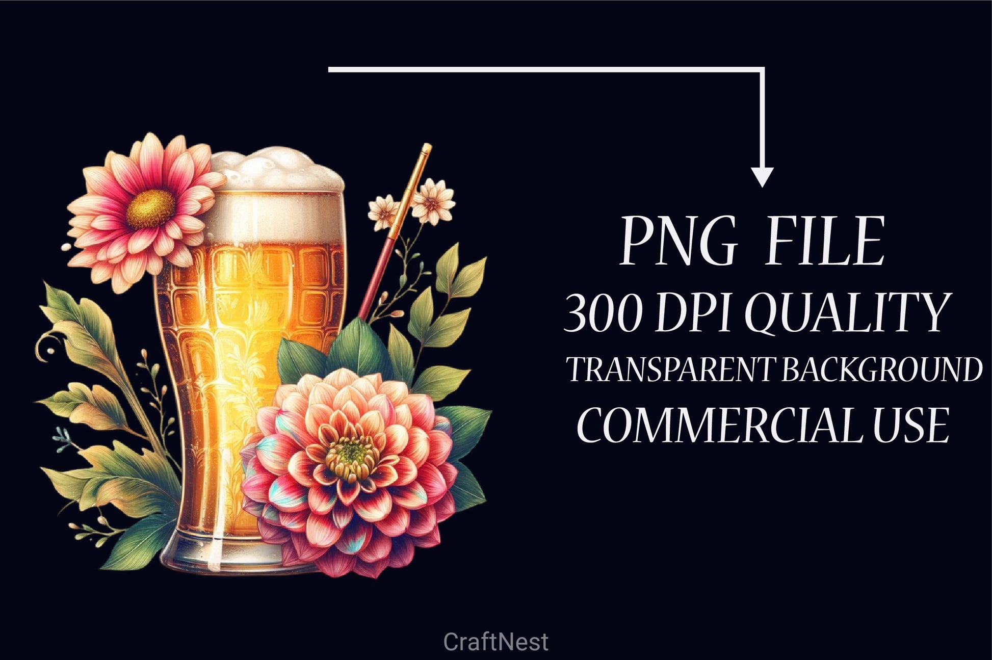 Beer Glass Clipart Bundle - CraftNest - Digital Crafting and Art
