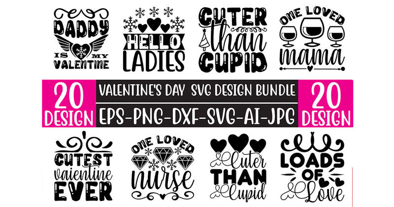 Valentine’s Day SVG Bundle 7 - CraftNest - Digital Crafting and Art