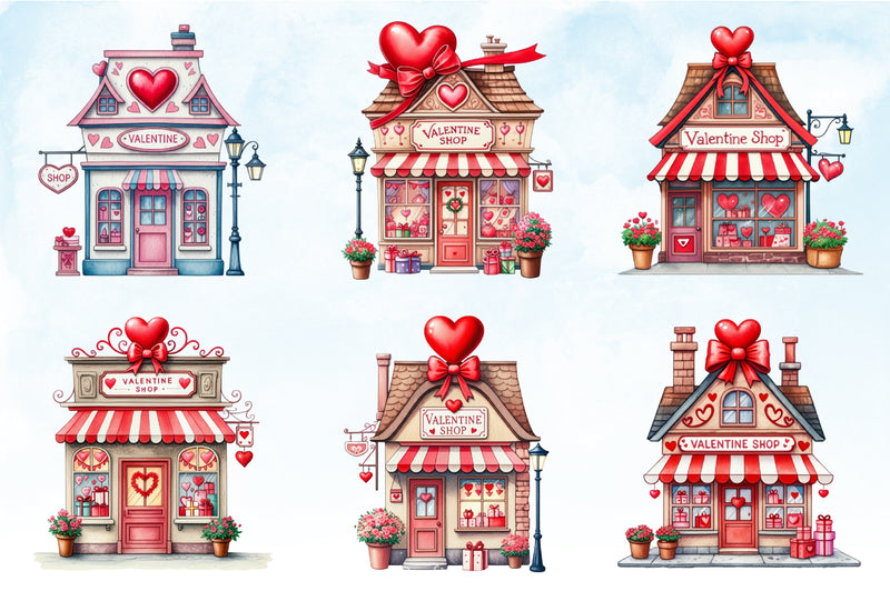 Valentine's Day Shop Clipart Bundle - CraftNest - Digital Crafting and Art