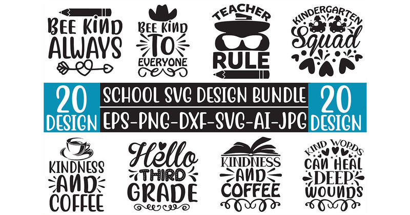 School SVG Bundle 9 - CraftNest - Digital Crafting and Art
