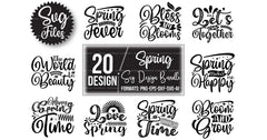 Spring Design SVG Bundle 1 - CraftNest - Digital Crafting and Art
