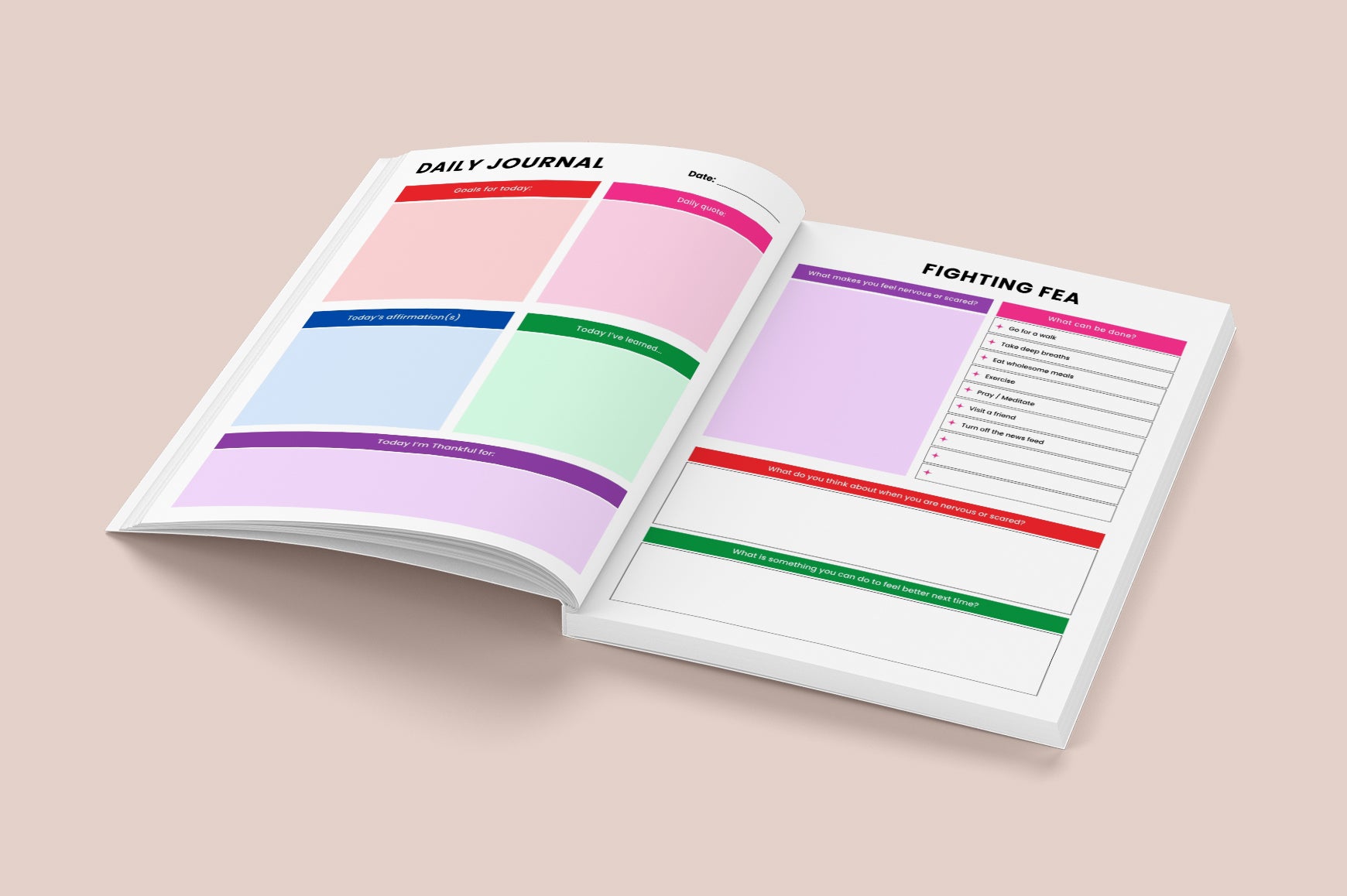 Self Care Mental Health Journal