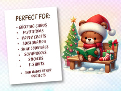 Christmas Wild Bears Clipart Bundle 2 - CraftNest - Digital Crafting and Art