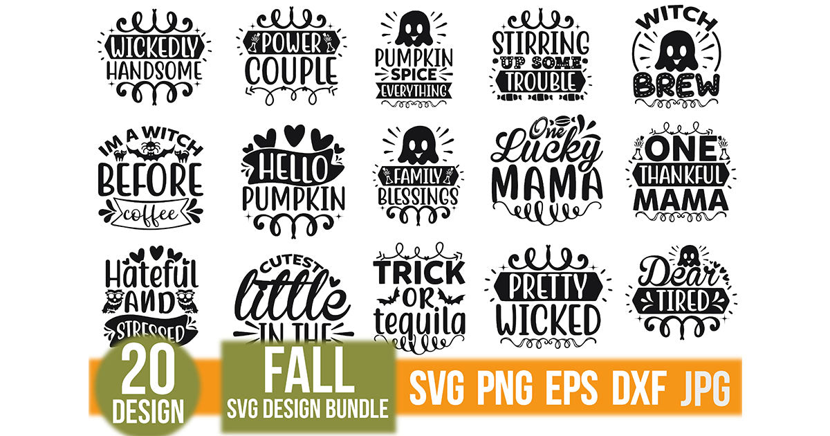 Fall SVG Bundle 7 - CraftNest - Digital Crafting and Art