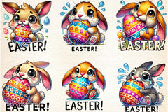 Easter Bunny Clipart Bundle 1 - CraftNest - Digital Crafting and Art