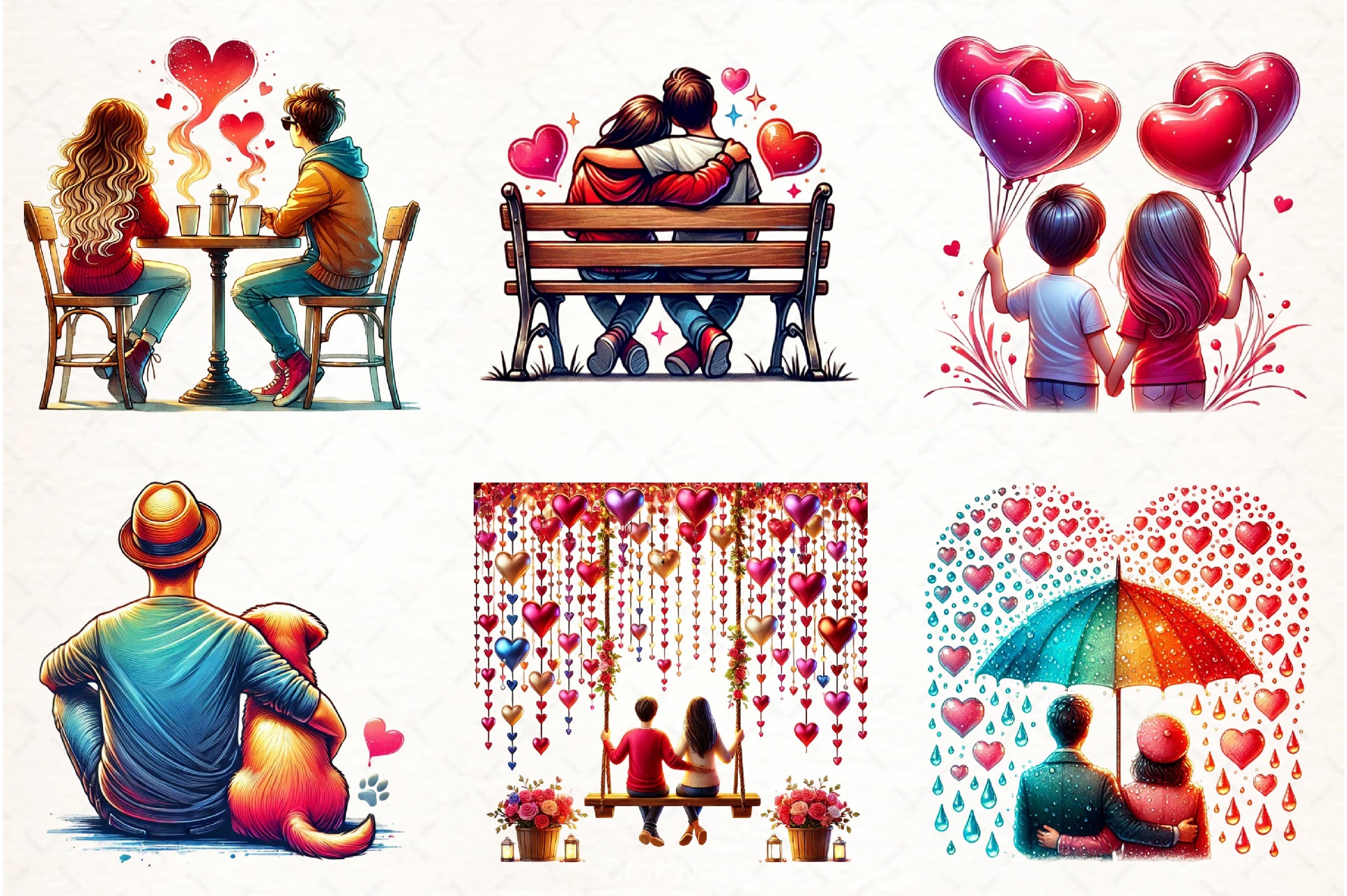 Valentine Best Friend Clipart Bundle - CraftNest - Digital Crafting and Art