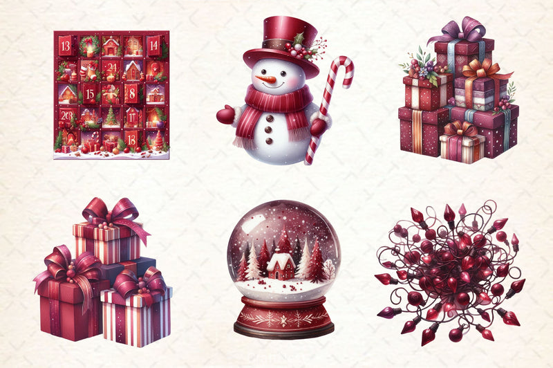 Whimsical Christmas Clipart Bundle - CraftNest - Digital Crafting and Art