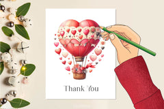 Valentine Hot Air Balloon Clipart Bundle - CraftNest - Digital Crafting and Art