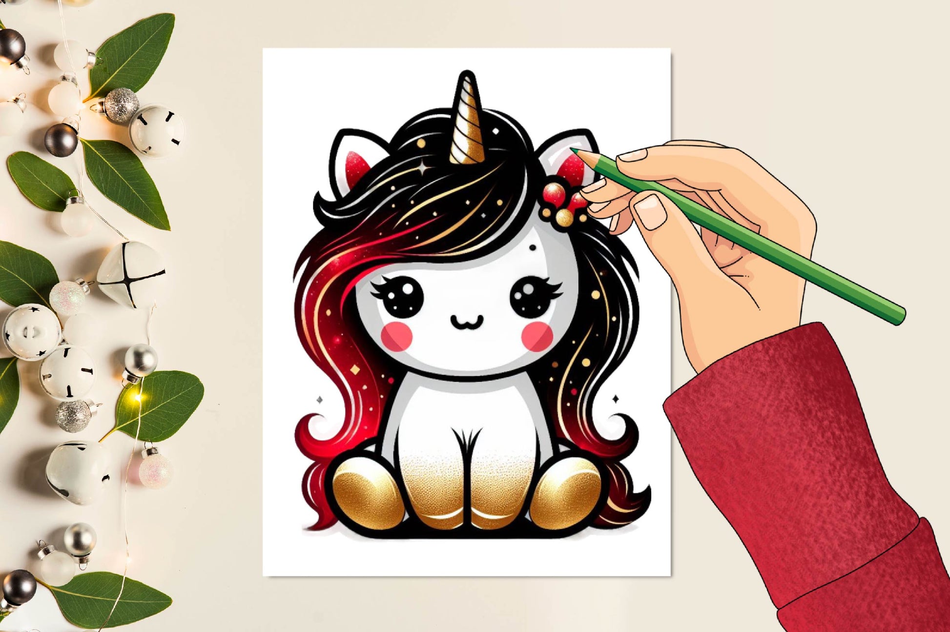 Cute Chibi Unicorn Clipart Bundle - CraftNest - Digital Crafting and Art