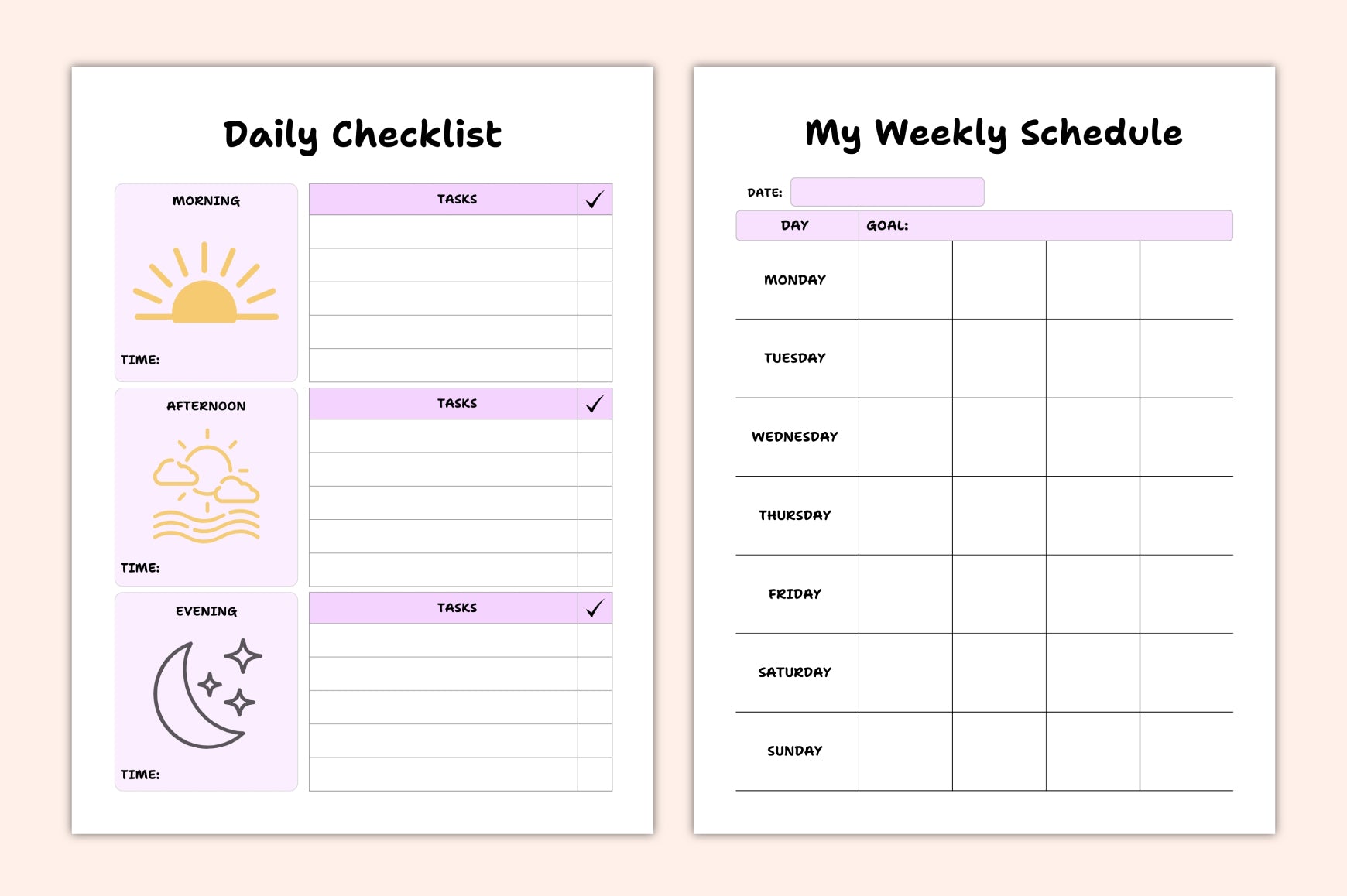 Kids Routine Planner