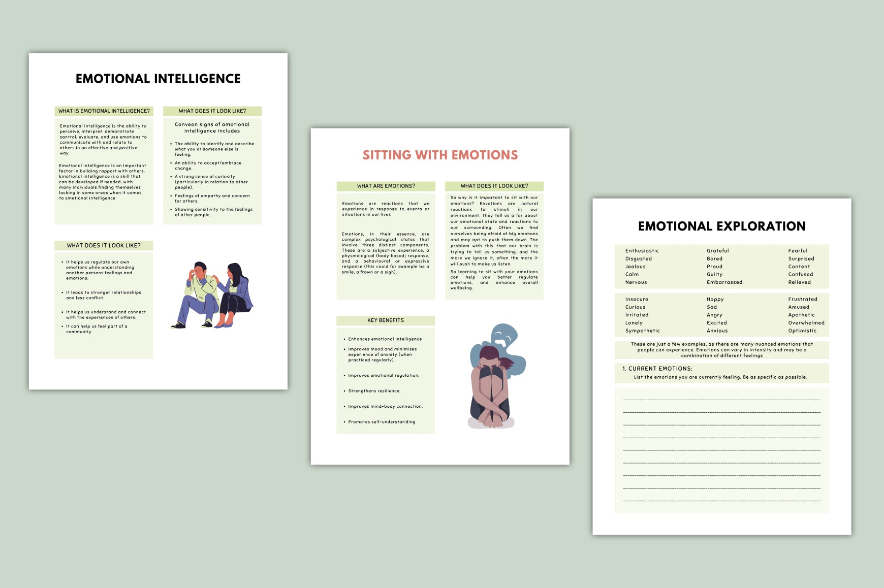 Feelings Insight Processing Sheets Journal