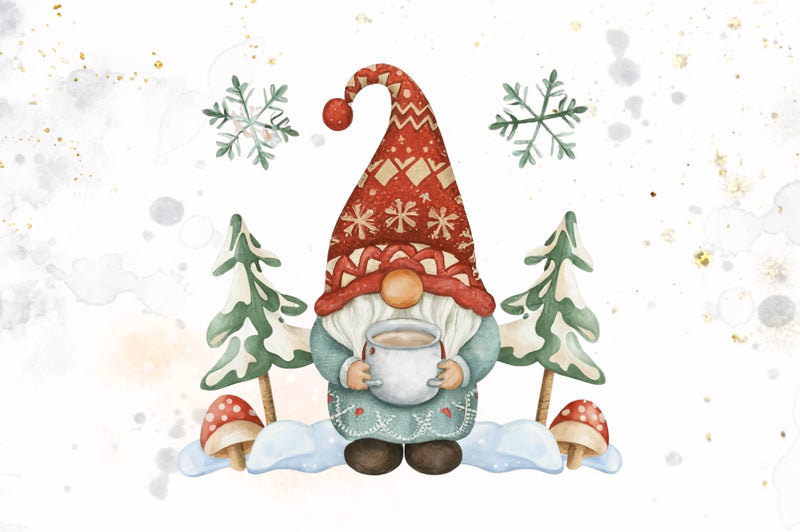 Christmas Gnome Clipart Bundle 3 - CraftNest - Digital Crafting and Art