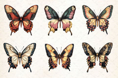 Vintage Butterfly Clipart Bundle - CraftNest - Digital Crafting and Art