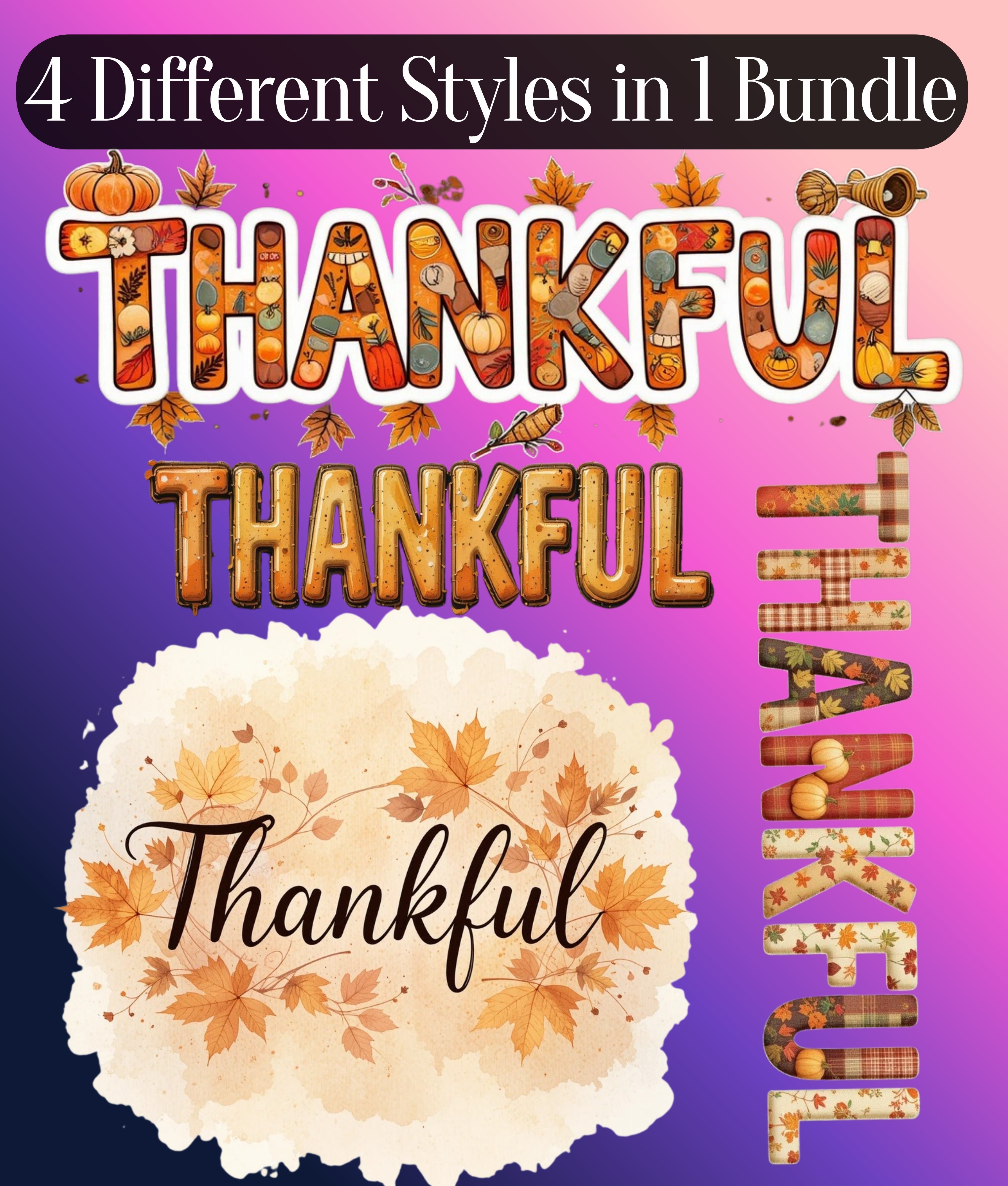 Thanksgiving Clipart Bundle
