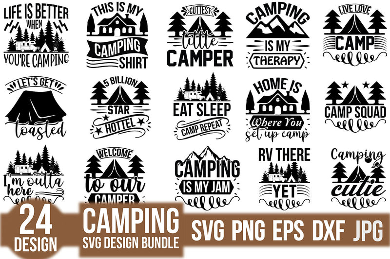 Camping SVG Bundle 11 - CraftNest - Digital Crafting and Art