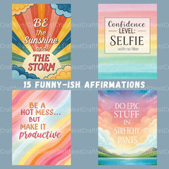 Positive Affirmations Clipart Bundle - CraftNest - Digital Crafting and Art