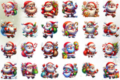 Funny Santa Clipart Bundle 2 - CraftNest - Digital Crafting and Art