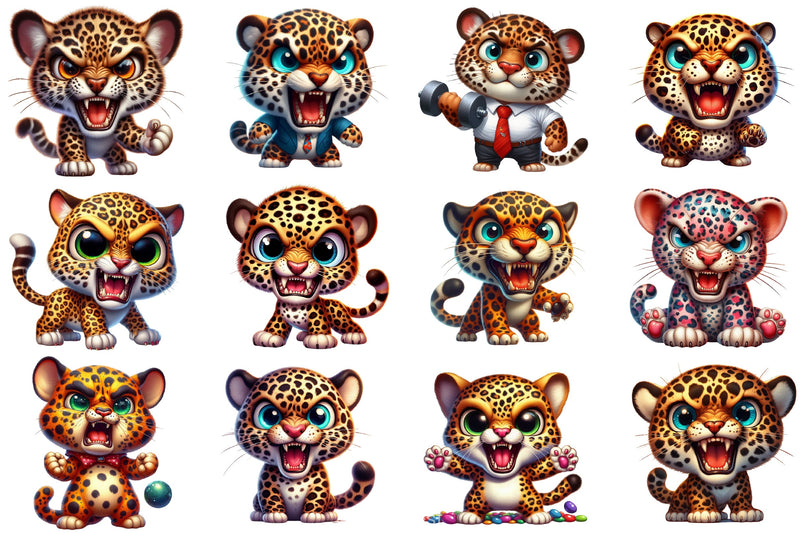 Angry Leopard Clipart Bundle - CraftNest - Digital Crafting and Art