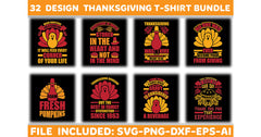 Thanksgiving T-Shirt Bundle - CraftNest - Digital Crafting and Art