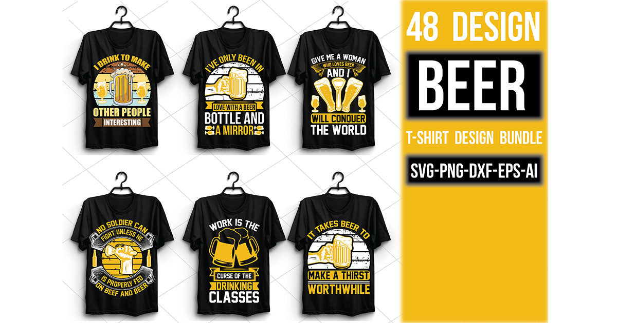Beer T Shirt Bundle 12 - CraftNest - Digital Crafting and Art