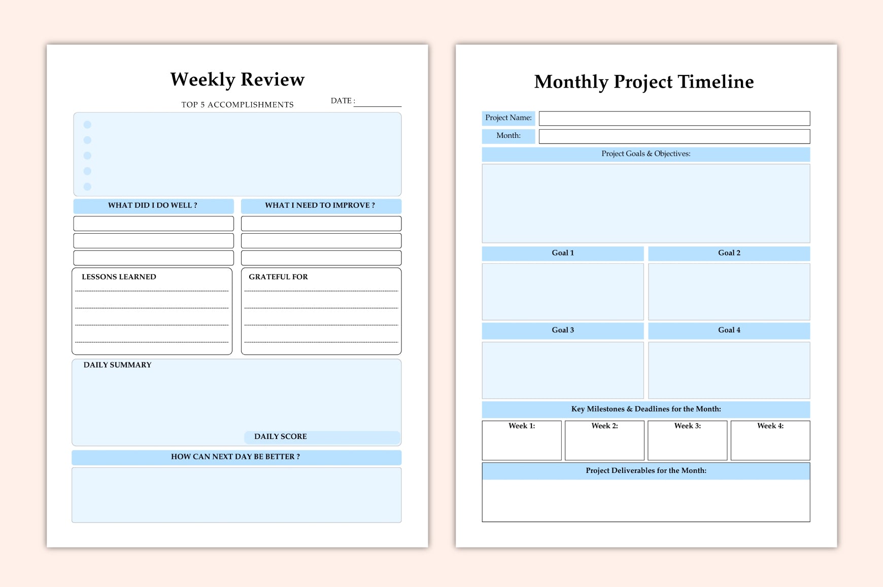 Project Management Planner