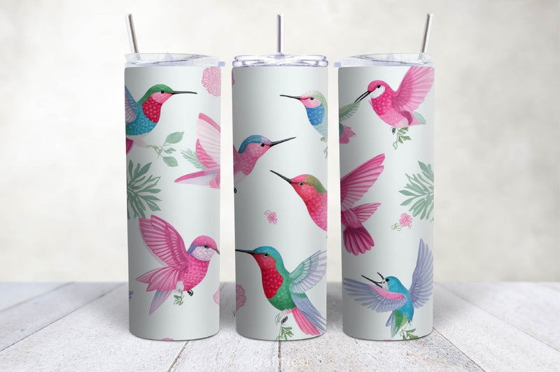 Winter Hummingbirds Digital Papers - CraftNest - Digital Crafting and Art