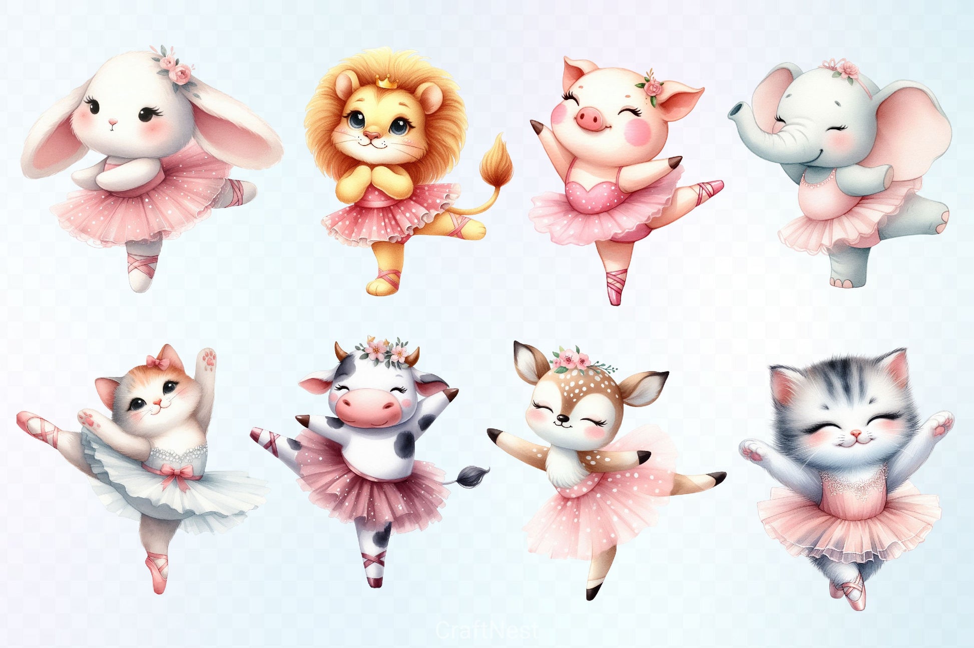 Ballet Animals Clipart Bundle - CraftNest - Digital Crafting and Art