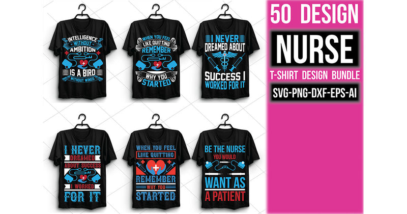 Nurse T-Shirt Bundle - CraftNest - Digital Crafting and Art