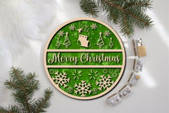 Christmas Cardinal Bird Sign Laser Cut Bundle - CraftNest - Digital Crafting and Art