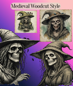 Old Hag Witch Clipart Bundle - CraftNest - Digital Crafting and Art