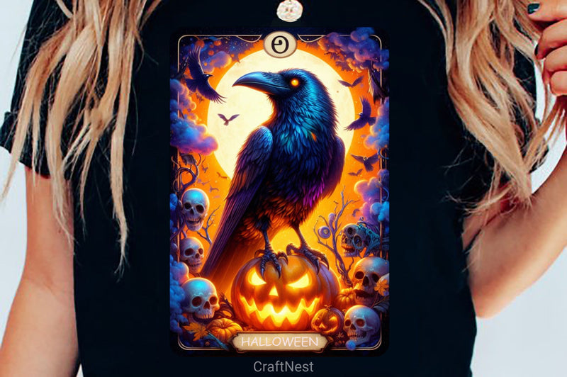 Raven Bird Tarot Card Clipart Bundle 4 - CraftNest - Digital Crafting and Art