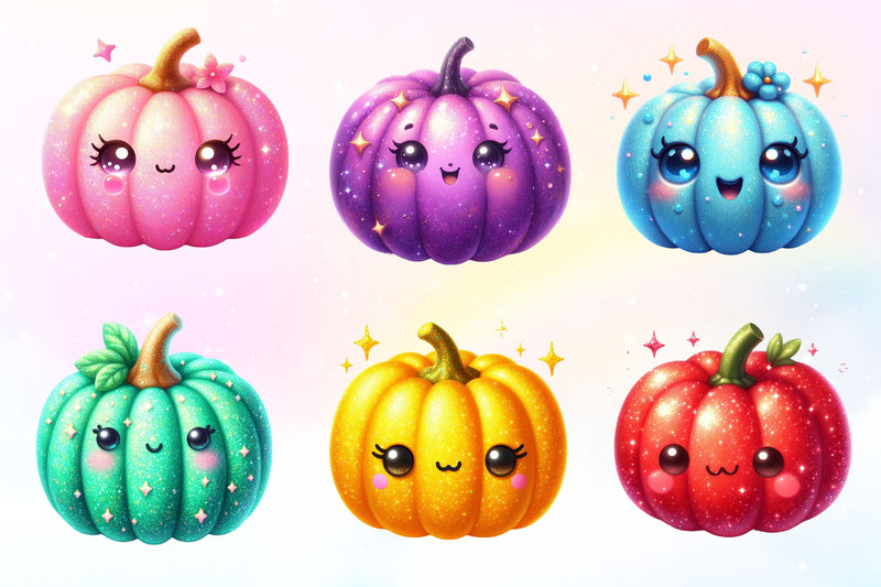 Halloween Cute Pumpkin Clipart Bundle 2 - CraftNest - Digital Crafting and Art