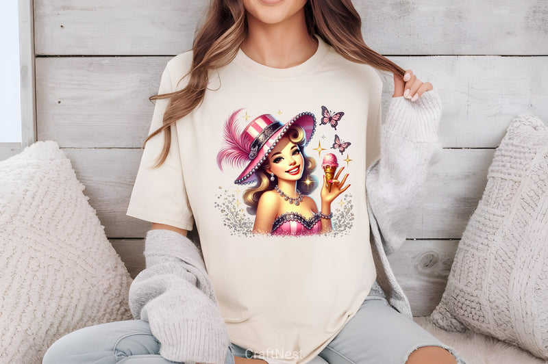 Mardi Gras Girl Clipart Bundle 3 - CraftNest - Digital Crafting and Art