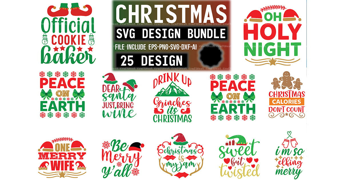 Christmas Design SVG Bundle 3