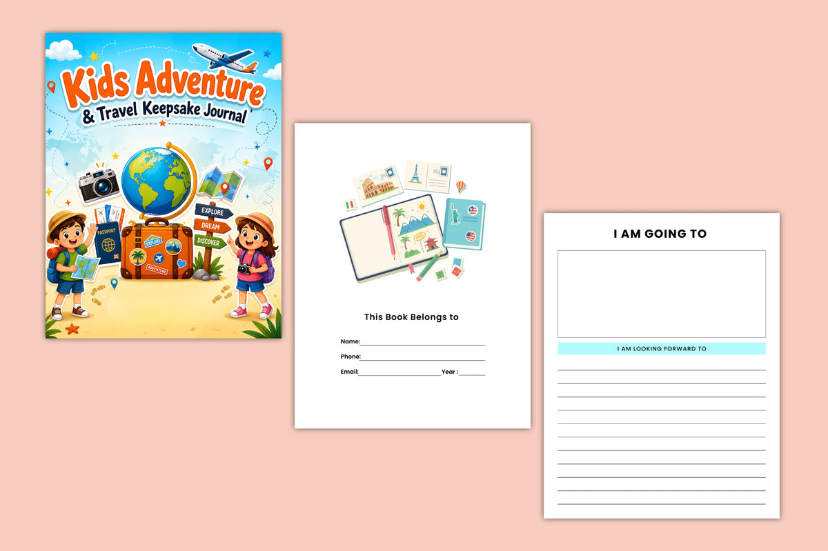 Kids Adventure Travel Keepsake Journal