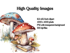 Wild Mushrooms Clipart - CraftNest