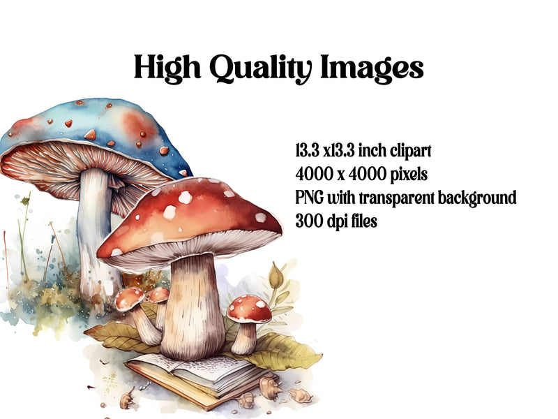 Wild Mushrooms Clipart - CraftNest