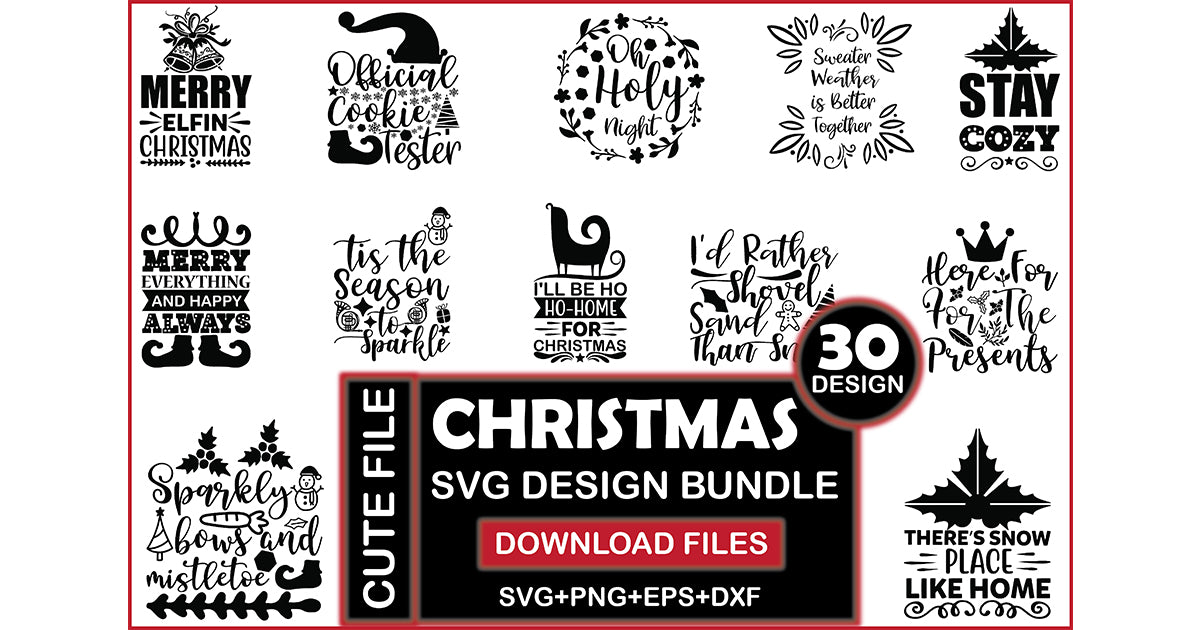 Christmas 50 SVG Bundle - CraftNest - Digital Crafting and Art