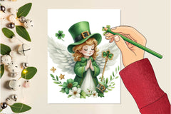 St Patrick'S Angels Illustration Clipart Bundle - CraftNest - Digital Crafting and Art
