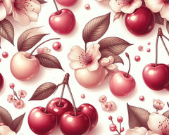 Cherry Seamless Digital Paper - CraftNest - Digital Crafting and Art