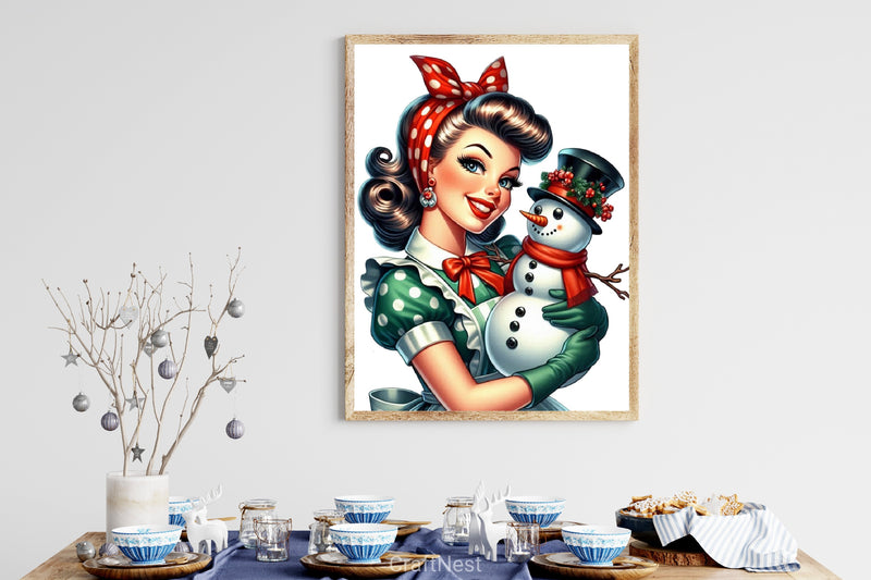Christmas Housewife Clipart Bundle - CraftNest - Digital Crafting and Art
