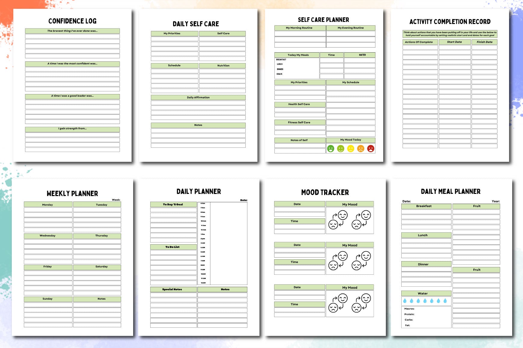 Life Self-Help Planner