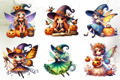 Cute Fairy Halloween Clipart Bundle - CraftNest - Digital Crafting and Art