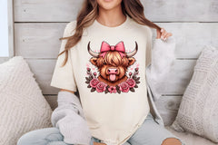 Highland Cow Valentine Clipart Bundle 4 - CraftNest - Digital Crafting and Art