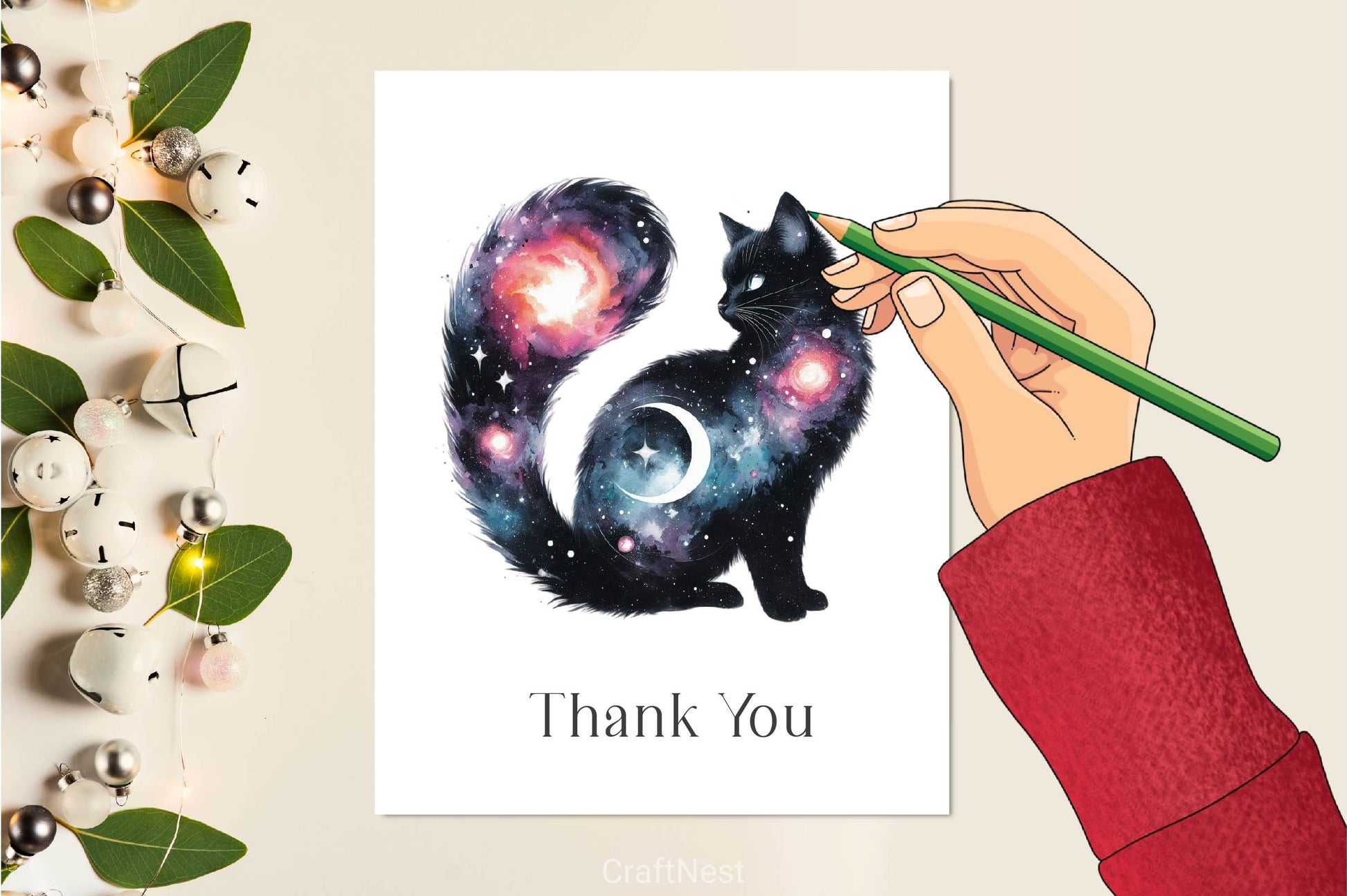 Celestial Black Cat Clipart Bundle - CraftNest - Digital Crafting and Art